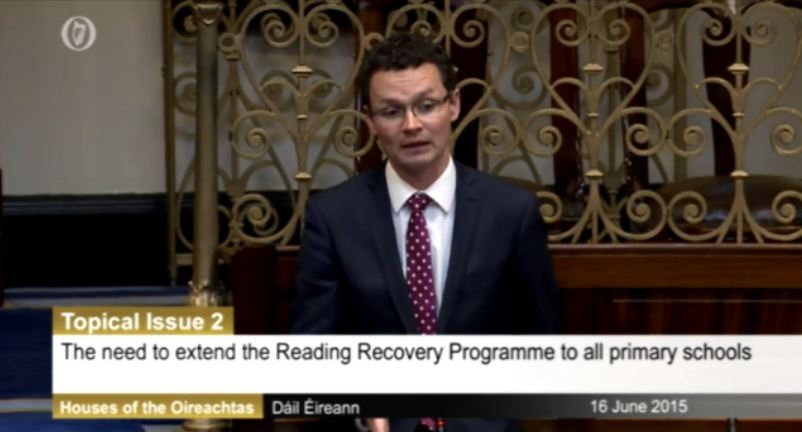 O’Donovan raises child literacy with Minister in Dáil