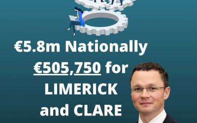 O’Donovan welcomes €505,750 for Limerick and Clare ETB from the Government’s Mitigating against Educational Disadvantage Fund