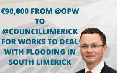 €90,000 for drainage works in Galbally, Kilmallock, and Kilfinane.