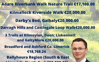 €135,868 For Limerick trails and Walkways.
